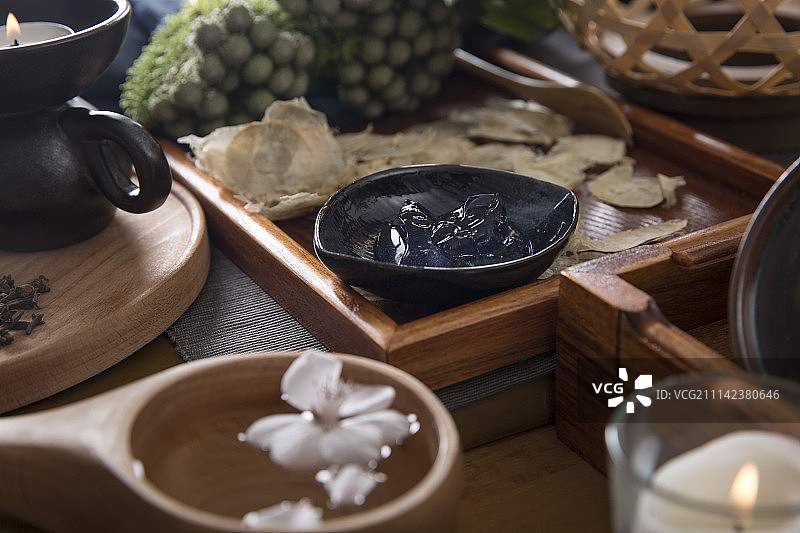 SPA及传统中药美容图片素材