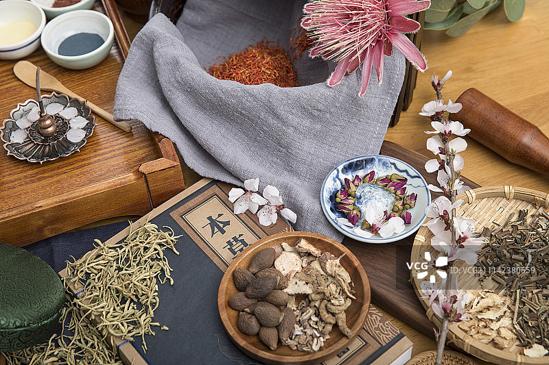 传统中药美容图片素材