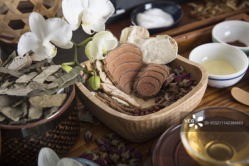 传统中药美容及SPA图片素材