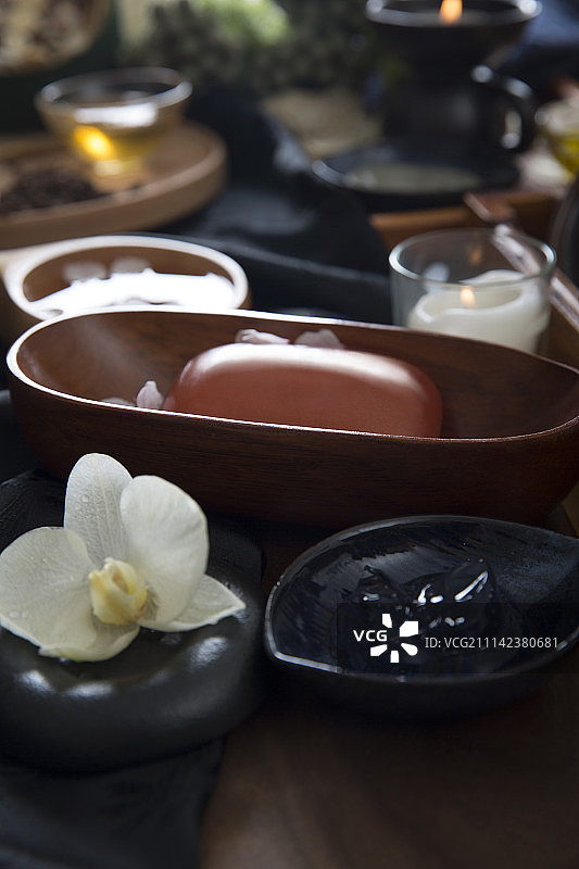 SPA静物及美容面膜图片素材