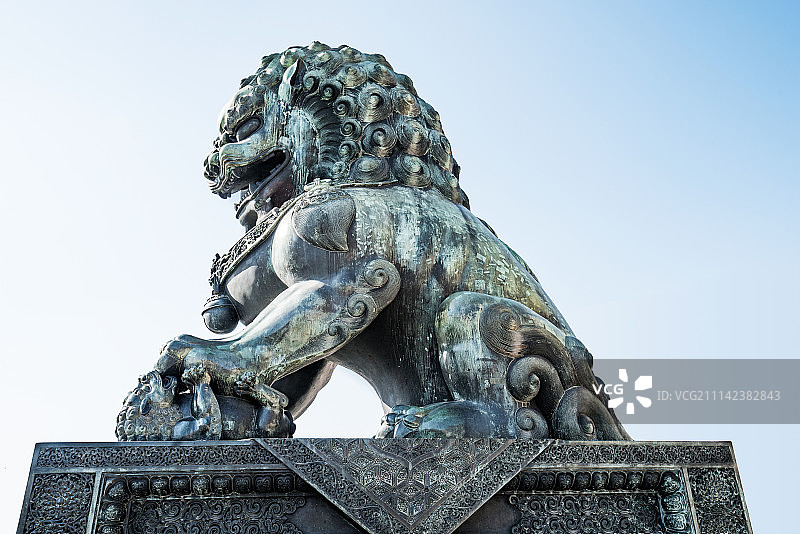 故宫铜狮图片素材