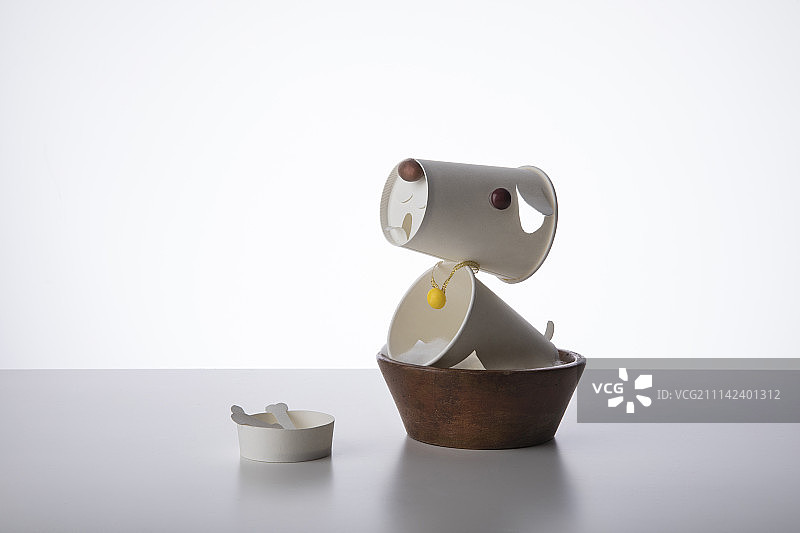 纸杯狗图片素材