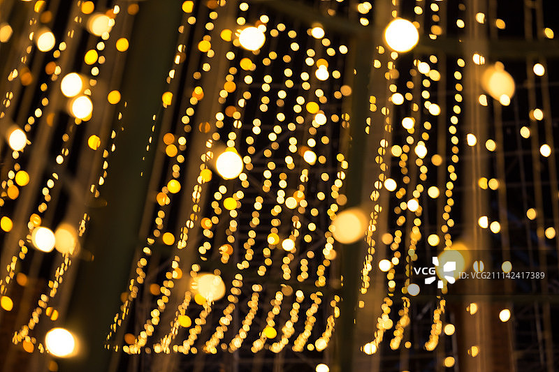 灯泡散景失焦图片素材