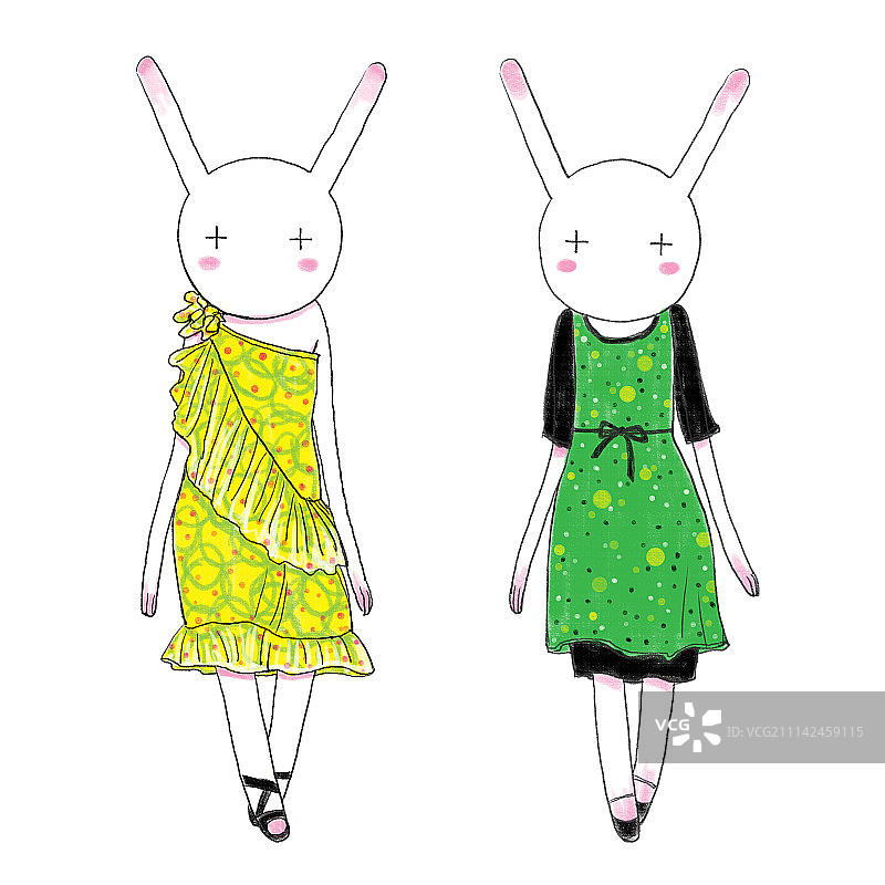 时尚兔服装秀（第一季A组共64幅）A64-20图片素材