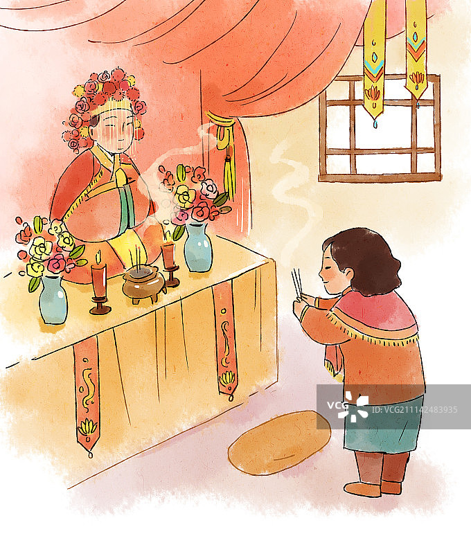 正月十四临水娘娘图片素材