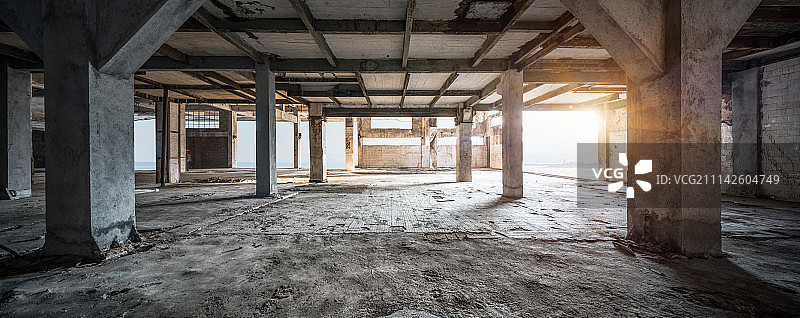 废弃工厂 H图片素材