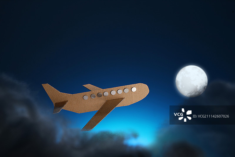 纸板飞机图片素材