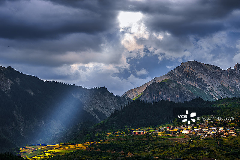 扎尕那风光图片素材