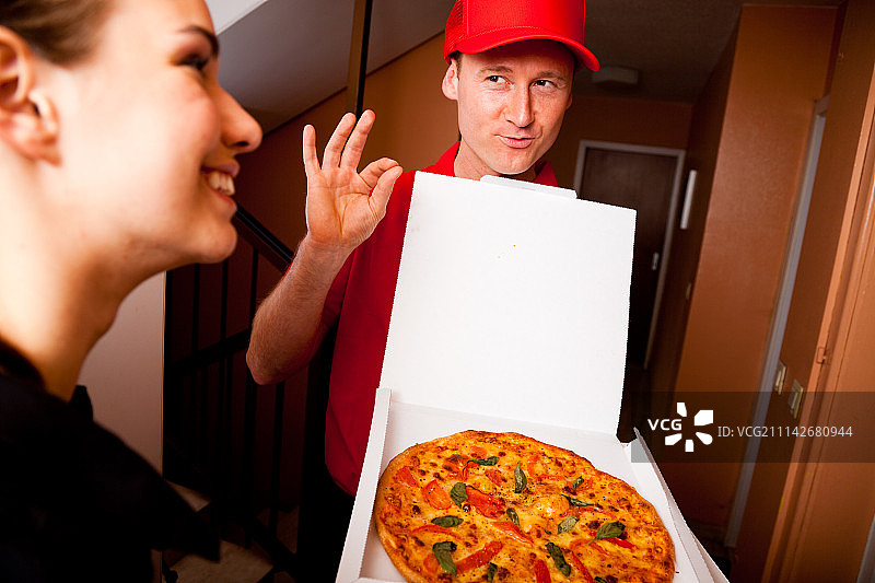 披萨外送图片素材