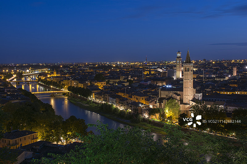 维罗纳全景图片素材