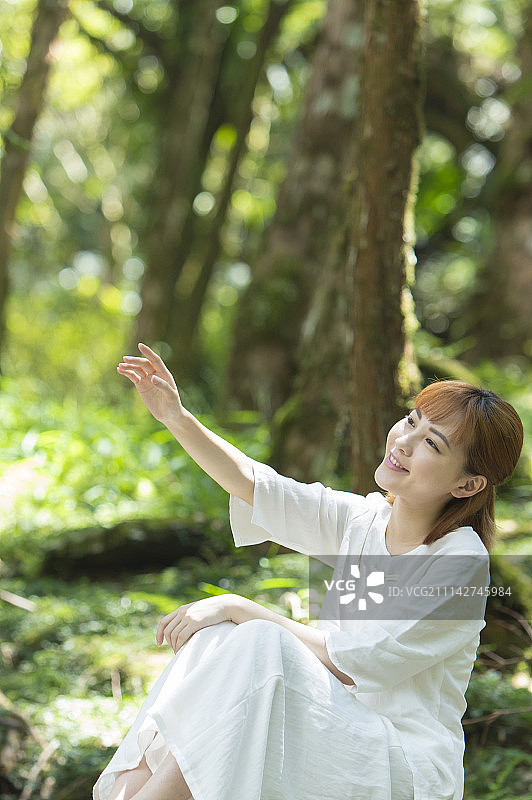 女性,触控,碰触图片素材