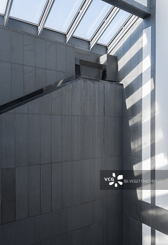 苏州博物馆室内的江南现代城市禅意的特色建筑图片素材