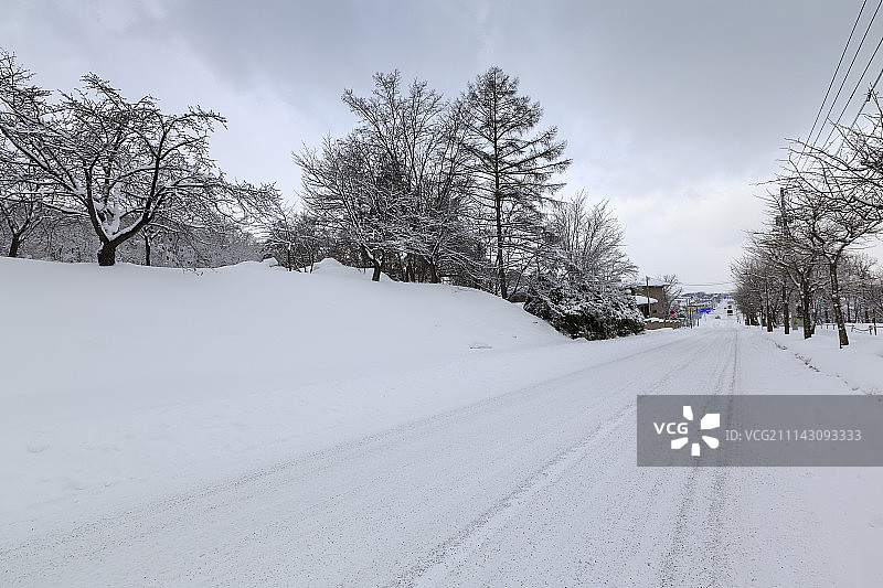 北海道大雪图片素材