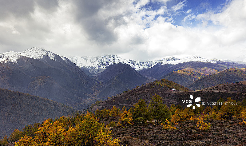 云南迪庆香格里拉梅里雪山风光图片素材