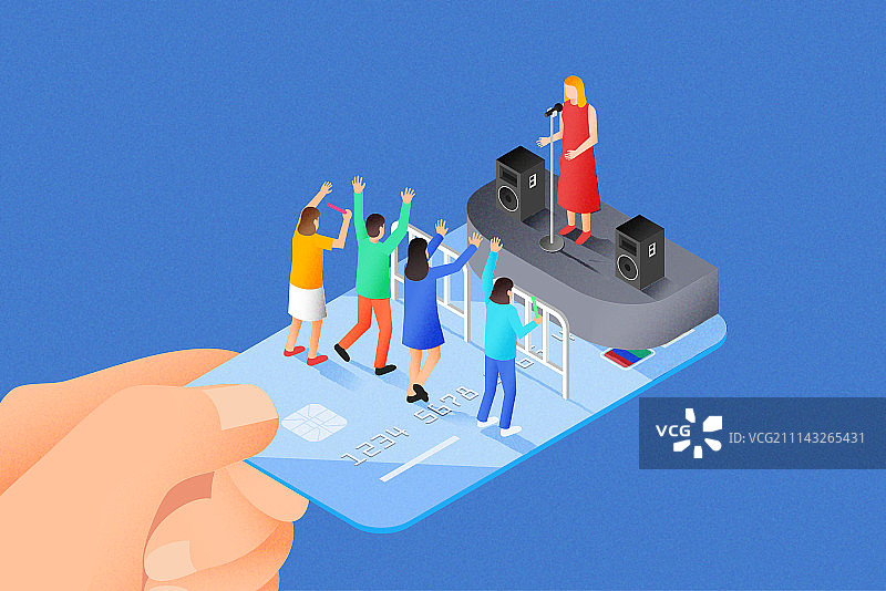 享受移动支付带来的生活便利图片素材