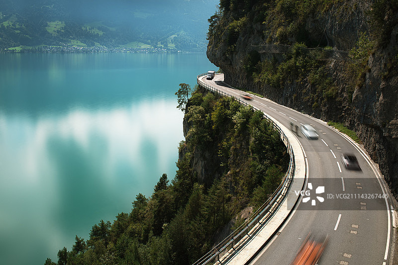 湖边风光图片素材