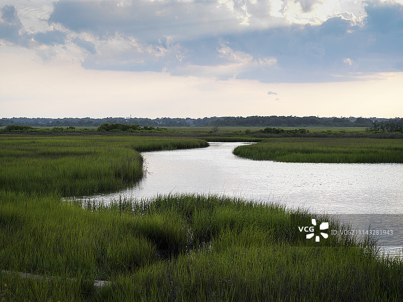 赖茨维尔海滩沿海水道图片素材