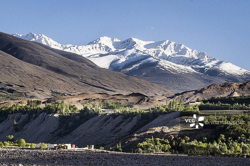 帕米尔山脉和兴都库什山脉图片素材