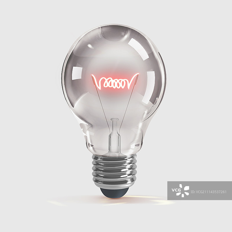 照明灯泡3D符号图片素材