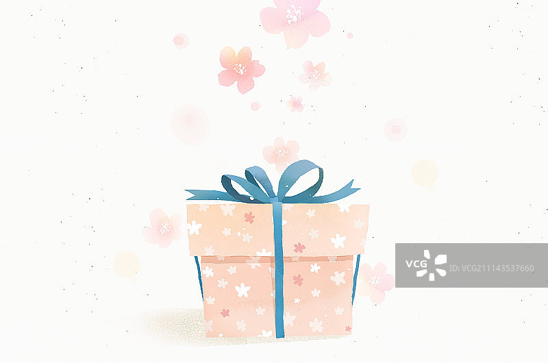 礼物活动感恩水彩图片素材
