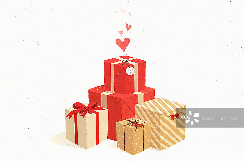 礼物活动感恩水彩图片素材