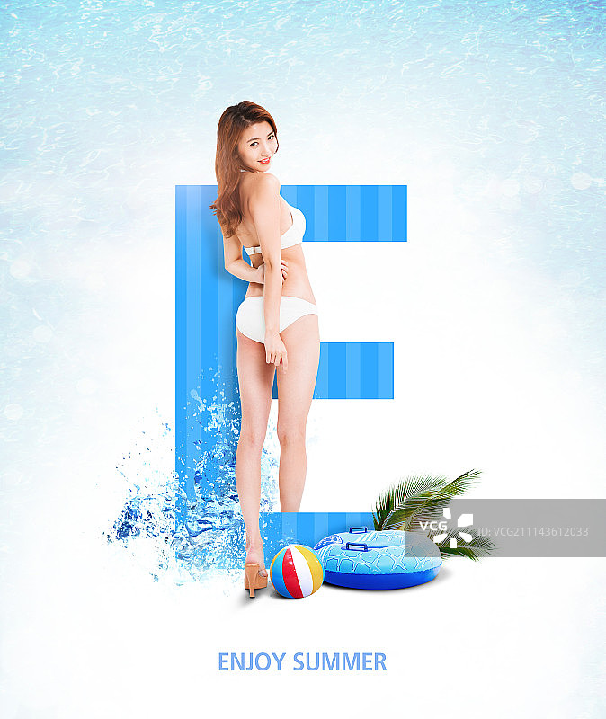 字母，女性，夏季图片素材