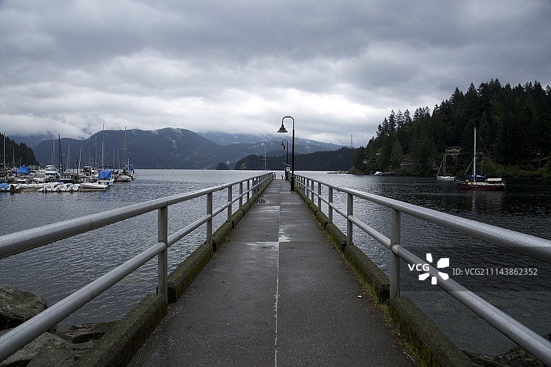 加拿大温哥华深湾港口图片素材