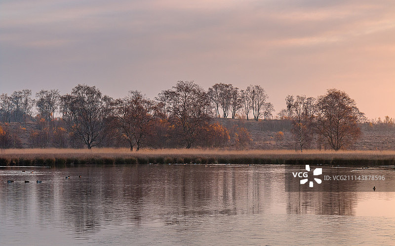 日出层叠景观图片素材