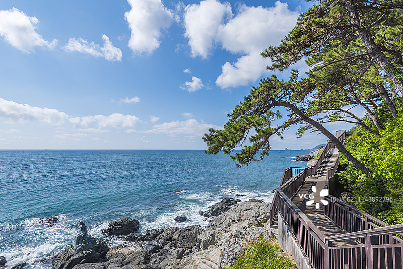 韩国釜山海云台海滩图片素材