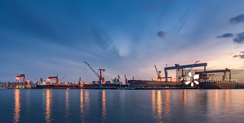 大连造船厂图片素材