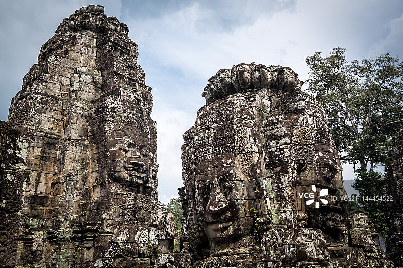 巴戎寺的面容图片素材
