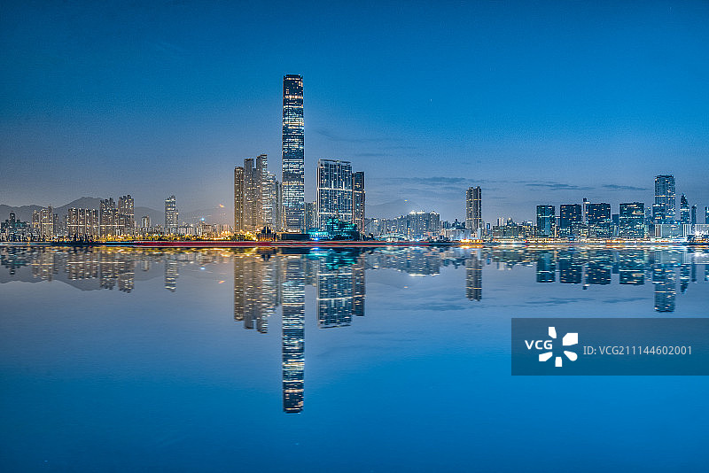 香港环球贸易广场-九龙城区城市景观图片素材