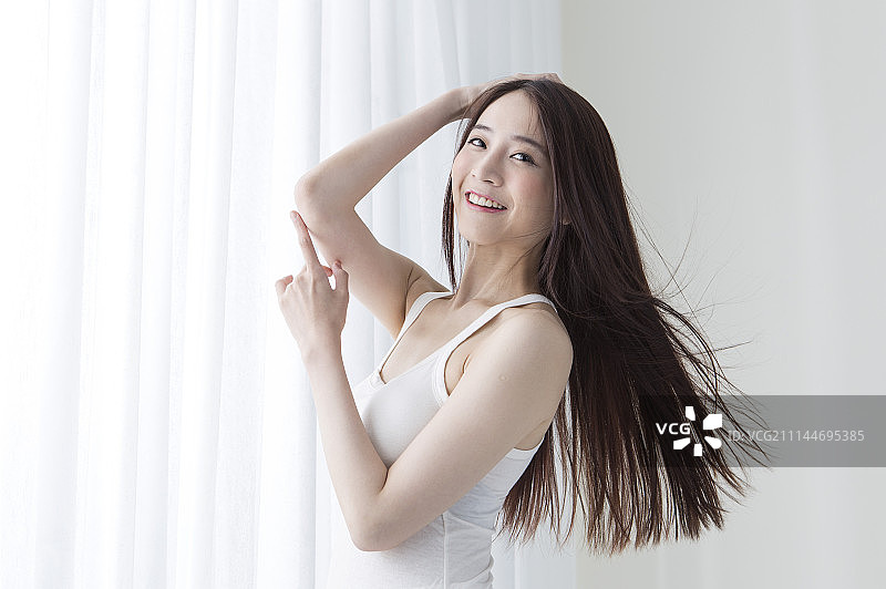 女性,早晨,起床图片素材