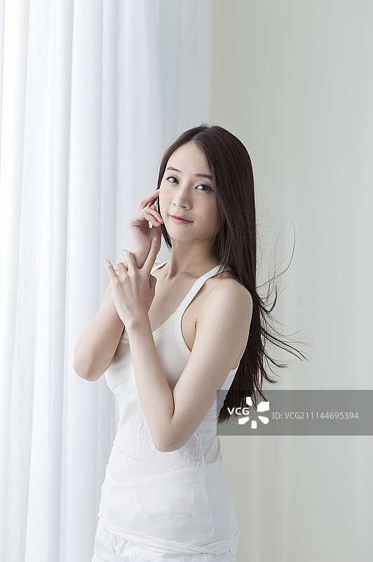 女性,早晨,起床图片素材