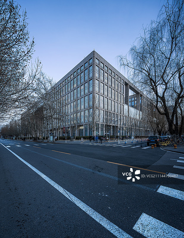 北航 新主楼 冬图片素材