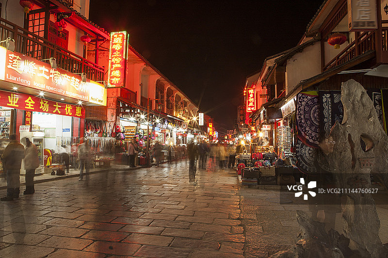 中国,广西壮族自治区,阳朔,漓江,建筑物图片素材