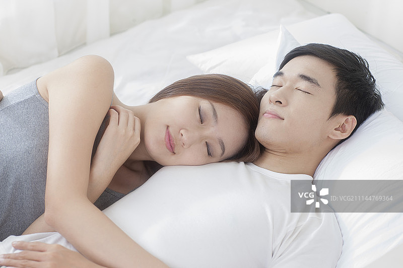 情侣,睡觉图片素材