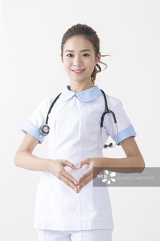 女护士,爱心图片素材