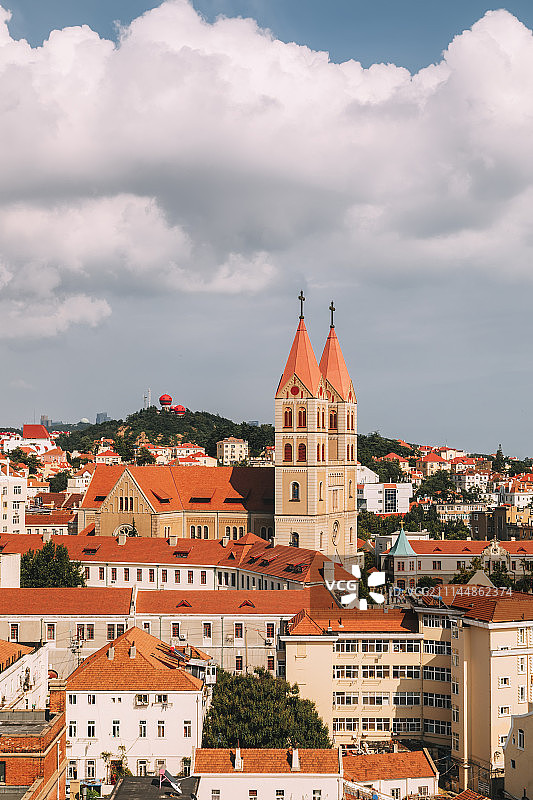 青岛老城区建筑图片素材