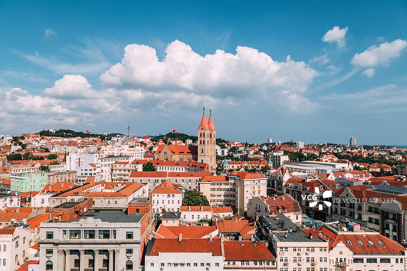 青岛老城区建筑图片素材