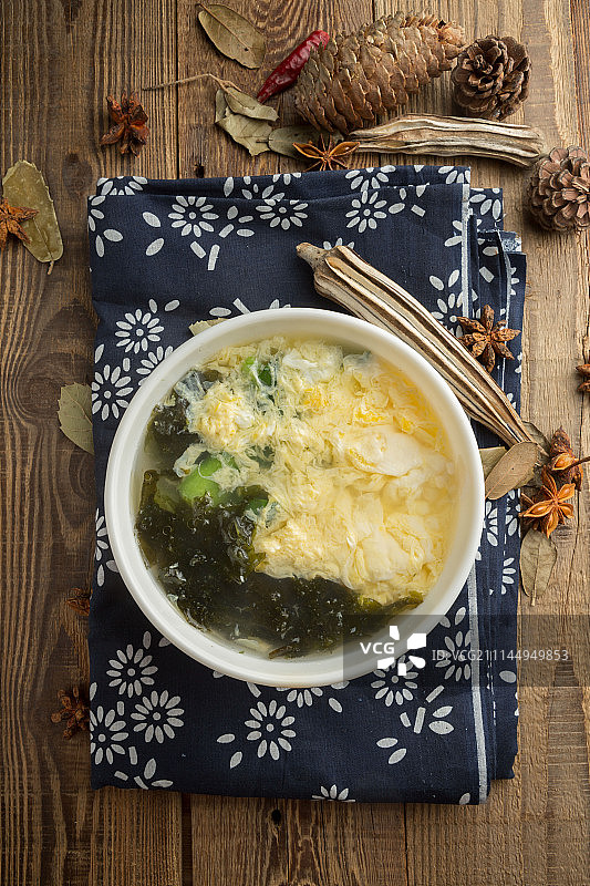 紫菜蛋花汤图片素材