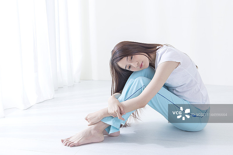 女性,肚子痛,月经图片素材