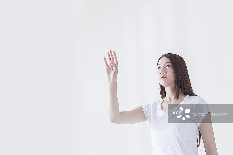 女性,触控图片素材