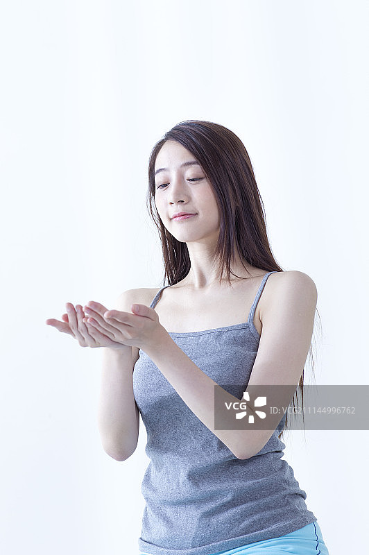 女性,科技未来图片素材