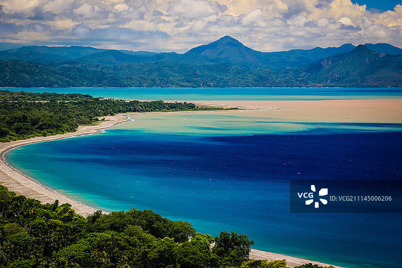 东帝汶欧库西的偏远沙滩图片素材