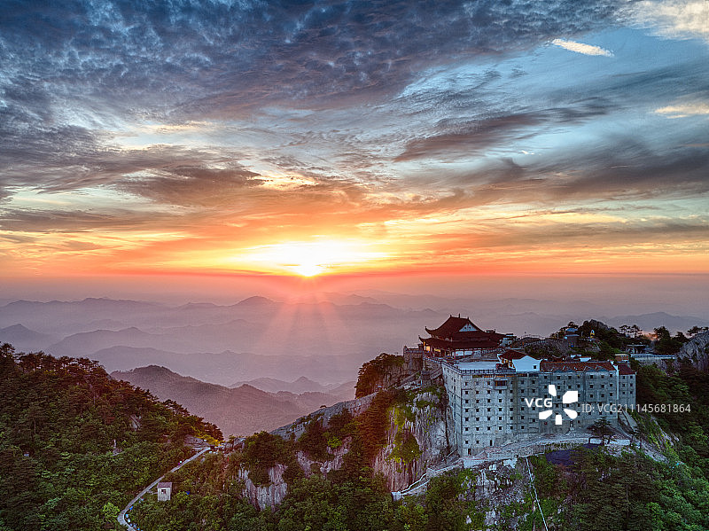 安徽九华山天台花台图片素材