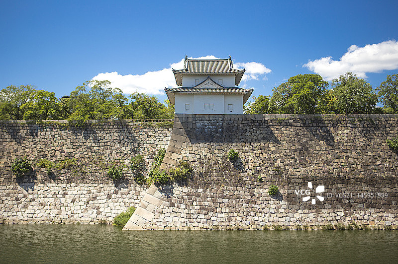 大阪城公园,河,日本,亚洲图片素材