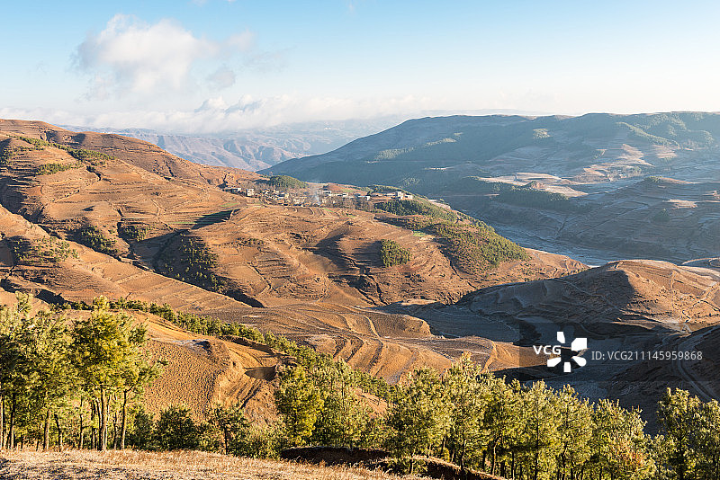 黄土高原风光图片素材