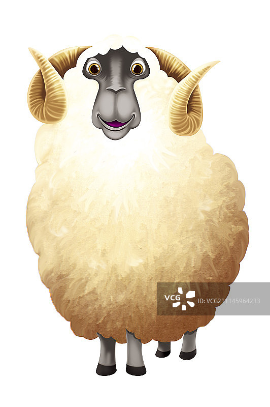 插画,绵羊图片素材