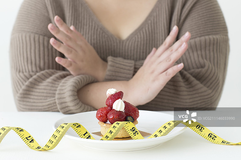 女性,肥胖,节食减肥图片素材